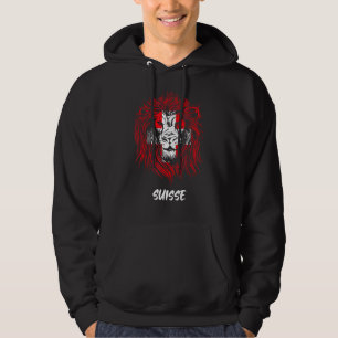 Leeuw Zwitserse vlag Zwitserland Hoodie