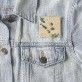 Leeuward Islands Vierkante Button 5,1 Cm (In situ)