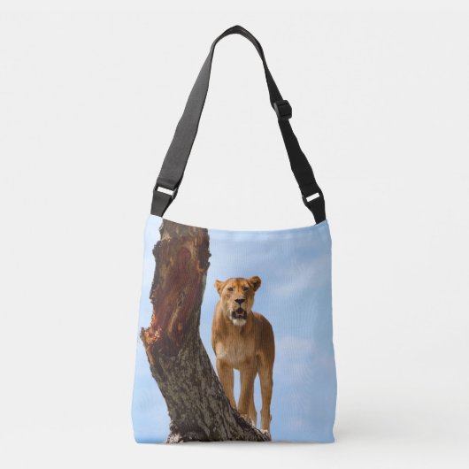 Leeuwen. Afrika Serengeti Crossbody Tas (Voorkant)