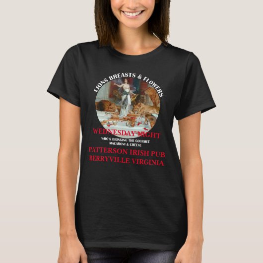 LEEUWEN BORSTEN & BLOEMEN MACARONI & KAAS KOKEN T-SHIRT (Voorkant)