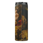 Leeuwen’ Den aangepaste naam tumbler Thermosbeker (Achterkant)