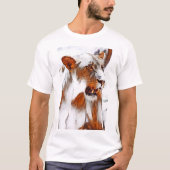 Leeuwen digitaal bewerkt T-Shirt (Voorkant)