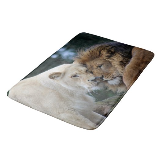 Leeuwen en leeuwen badmat (Gekanteld)
