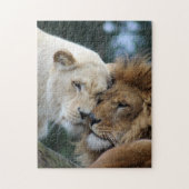Leeuwen en leeuwen legpuzzel (Verticaal)