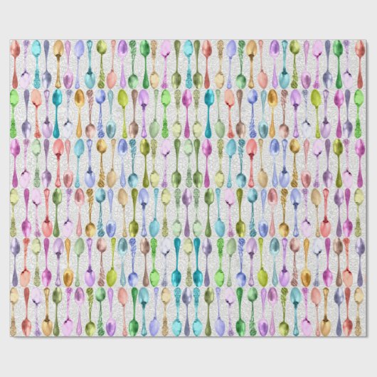  leeuwen in regenboogkleuren op kant cadeaupapier (Vlak)