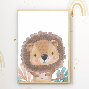 Leeuwen kinderkamer poster dieren kamer decoratie