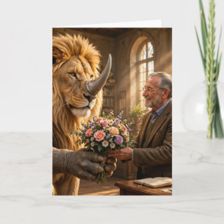 Leeuwen Neushoorn Bloem Levering Kaart