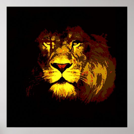 Leeuwen Poster Print (Voorkant)