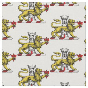 Leeuwen Toren Fleur de Lis Kam Embleem C Stof