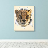 Leeuwen uit Afrika Canvas Afdruk (Insitu (Houten vloer))