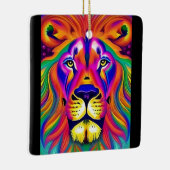 leeuwengezicht keramisch ornament (Rechts)