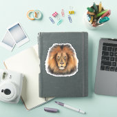 Leeuwenkoning van het oerwoud Realistische manneli Sticker (iPad Cover)