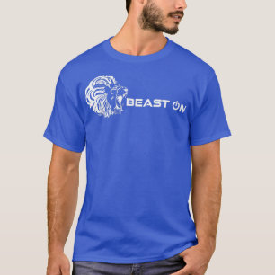 Leeuwenkop beest op fitnessGezegden voor gym-beweg T-shirt
