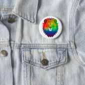 Leeuwenkop Gay Pride Ronde Button 5,7 Cm (In situ)