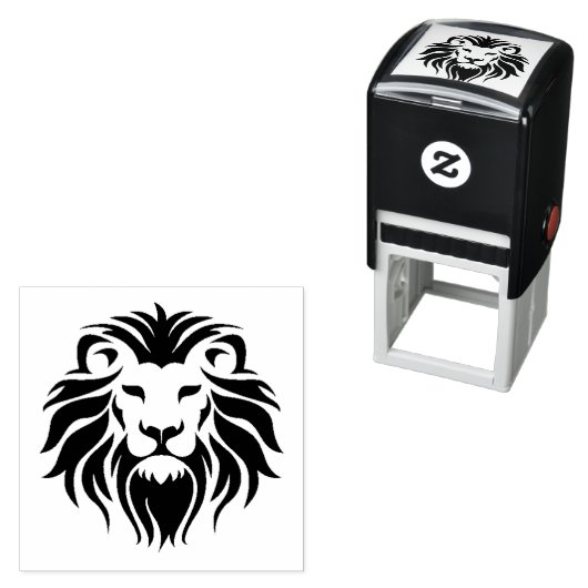 Leeuwenkop logo  zelfinktende stempel (In situ)