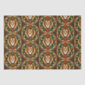 Leeuwenkop met kranspapier tissuepapier (Voorkant)