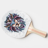 Leeuwenkop Ping Pong Paddle Tafeltennisbatje (Zijkant)