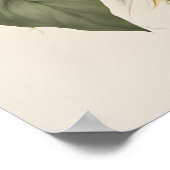 Leeuwenkunst, Zonnebloemen & Wildlife Safari Witte Poster (Hoek)