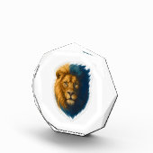 Leeuwenkunstwerk - Bicolor Fotoblokken (Rechts)