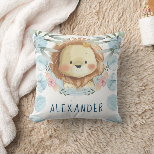 Leeuwenkwekerij gepersonaliseerd kussen (Deken)