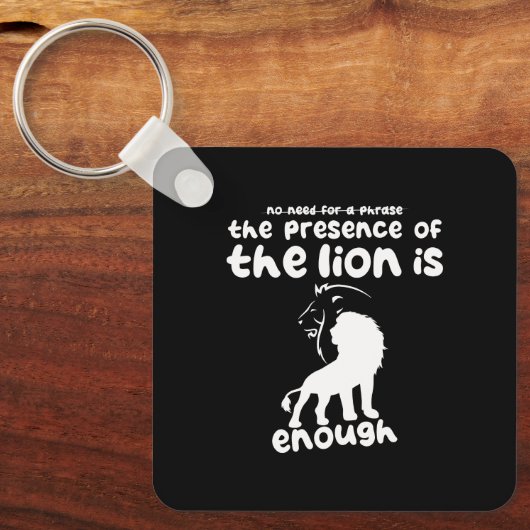 Leeuwenliefhebbers: de aanwezigheid van de leeuw i sleutelhanger (Voorkant)