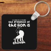 Leeuwenliefhebbers: de aanwezigheid van de leeuw i sleutelhanger (Achterkant)