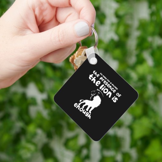 Leeuwenliefhebbers: de aanwezigheid van de leeuw i sleutelhanger (Hand)