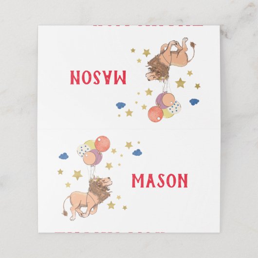 Leeuwenplaatskaarten, Circusfeest (Buitenkant ongevouwen)