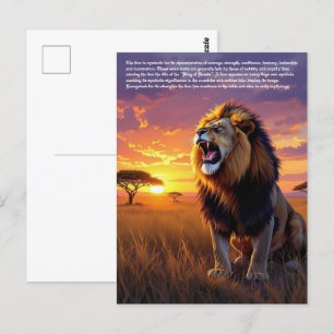 Leeuwensymboliek Briefkaart
