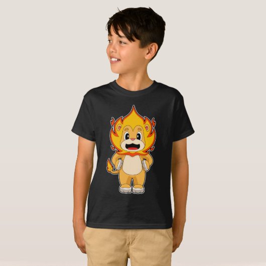 leeuwenvlam t-shirt (Voorkant volledig)