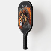 Leeuwenvuur. woorden en monogram. pickleball paddle (Links)