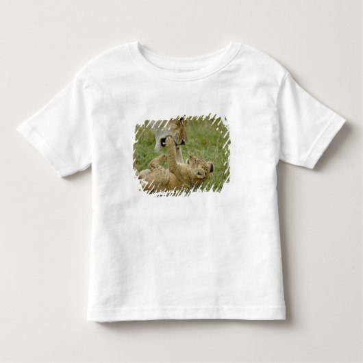 Leeuwenwelp spelen kinder shirts (Voorkant)
