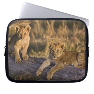 Leeuwenwelpen op stam laptop sleeve