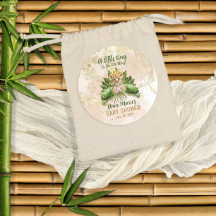 Leeuwenwelpje Een koningsje is op weg naar het Bab Ronde Sticker