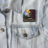 Leeuwfamilie, koning voor de Dag Button (In situ)