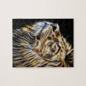 Leeuwhoofd stromend fracalius legpuzzel (Horizontaal)