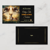 Leeuwin en adelaars sterk Gezegde Visitekaartje (Voorkant / Achterkant)