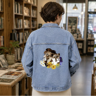 Leeuwin Leeuw Bloemrijk Groen  Denim Jacket