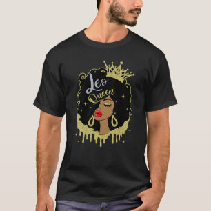 Leeuwin Melanine Zwarte Vrouwen Horoscoop Zwarte M T-shirt