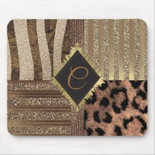 Leeuwin Safari Chic Jungle Goud Modern Glans Muismat