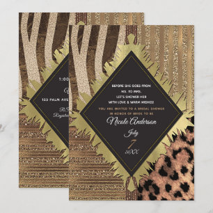 Leeuwin Safari Jungle Glam Moderne Bruidsdouche Kaart