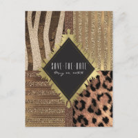 Leeuwin Safari Jungle Glam Moderne Uitnodiging
