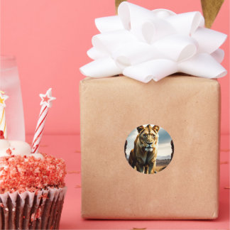 Leeuwin Stop 2 Ronde Sticker