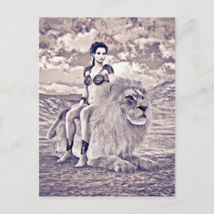 Leeuwinnekasfantasie Briefkaart