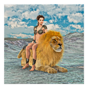 Leeuwinnekasfantasie Perfect Poster