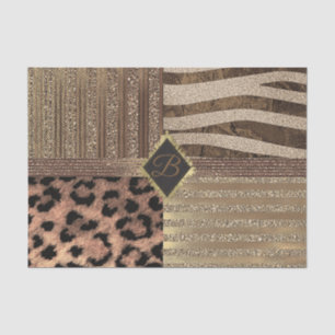 Leeuwinnen Safari Jungle Glamour Modern Goud Glans Tissuepapier