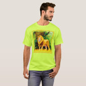 Leeuwkoning in het Oerwoud. Bestel nu T-shirt (Voorkant volledig)