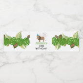 Leeuwse Oerwoud die op zaterdag partij is Waterfles Etiket (Enkel label)