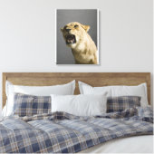 Leeuwse roker 2 canvas afdruk (Insitu (Slaapkamer))