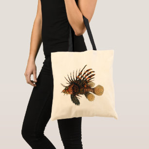 Leeuwvis Vissen, Antieke Mariene Oceaan Leven Dier Tote Bag